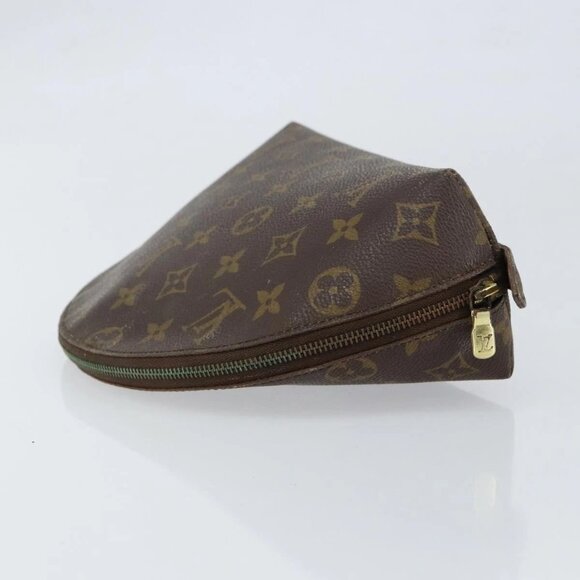 LOUIS VUITTON Monogram Trousse Demi Ronde Cosmetic Pouch M47520 LV Auth 150155 - Picture 8 of 16